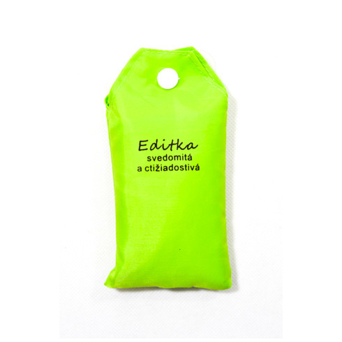 Nákupná taška s menom EDITKA - svedomitá a ctižiadostivá 15L