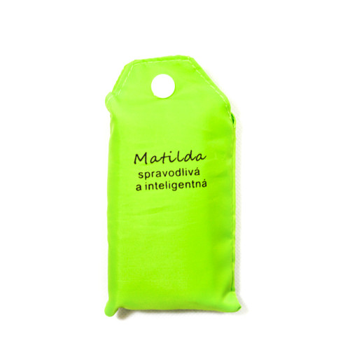 Nákupná taška s menom MATILDA - spravodlivá a inteligentná