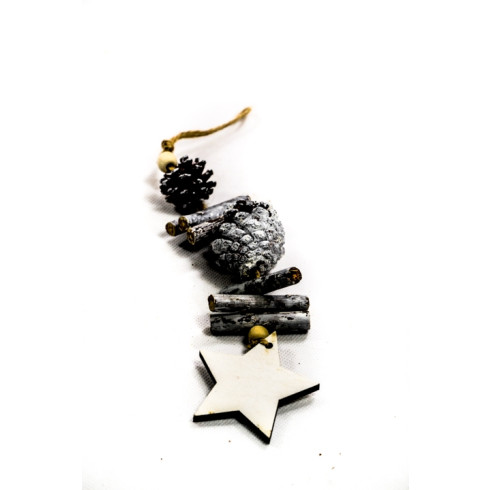 Prírodna vianočna ozdoba hviezda 28 cm, PoloTrade