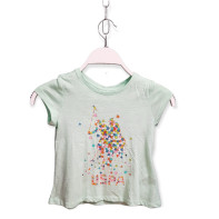 Dievčenské tričko logo ako puzzle U.S. Polo ASSN