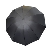 Vetruodolný dáždnik skladací,manuálny - čierny  P138 cm