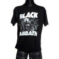 Pánske tričko Black Sabbath, čiernobiele