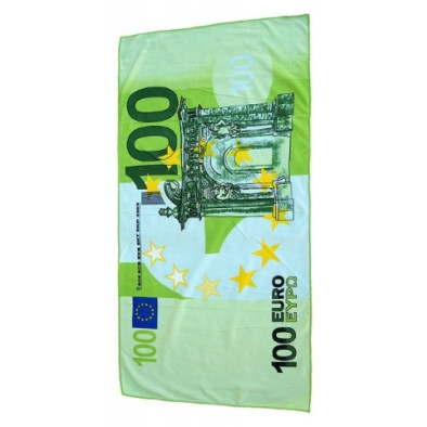 Plážová osuška - 100 eurová bankovka