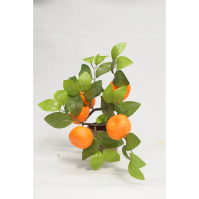 Dekorácia mandarínka v kochlíku 35cm 2bal